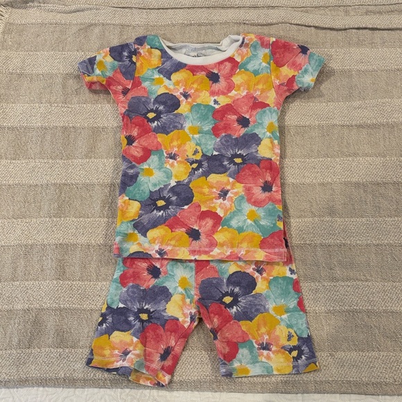 Burt’s Bees Kids Pansy Pajama Set Size 4T - Picture 1 of 5